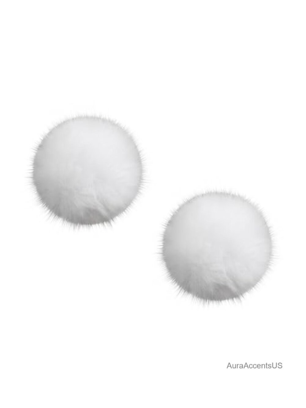 JiaDuo 2PC Pom Pom Shoe Ball Clips Faux Fur Dress Up Accessory